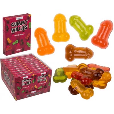 OOTB Gumové bonbony ve tvaru penisu - ovocné želé Willy gummy, 100 g – Zbozi.Blesk.cz