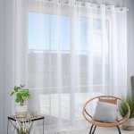 Voálová záclona na francouzské okno CELIAN XXL 300 x 260 cm – Hledejceny.cz