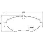 Sada brzdových destiček, kotoučová brzda BREMBO P 50 085 – Hledejceny.cz