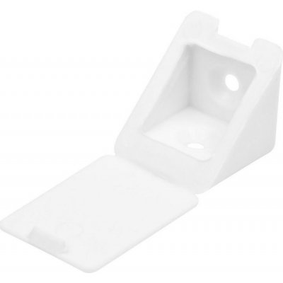 Walteco Spojovací úhelník 22x22x23mm, plast, bílý, 20 ks , 92639 – Zboží Mobilmania