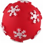 Dog Fantasy Winter Tale míček pískací červená 7 cm – Sleviste.cz