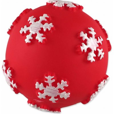 Dog Fantasy Winter Tale míček pískací červená 7 cm – Sleviste.cz