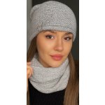 Fashionweek Dámský komplet čepice + nákrčník S3051 světle šedý – Zboží Mobilmania
