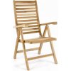 Zahradní židle a křeslo Polohovatelná zahradní židle DIVERO D40817