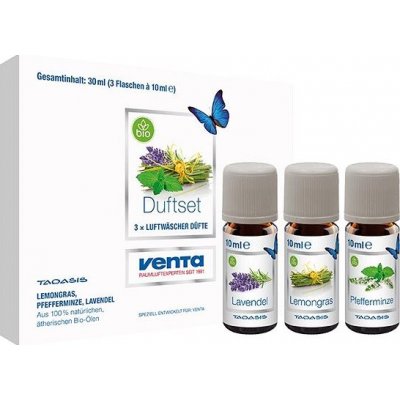 Venta Organická esencialní vůně Lemongras Pfefferminze Lavendel 3 x 10 ml – Hledejceny.cz