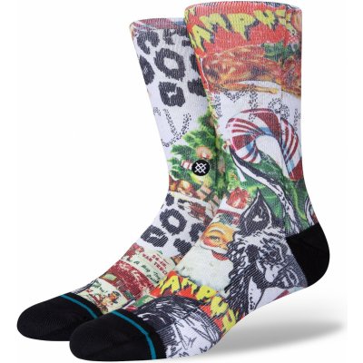 Stance ponožky Merry Krampus Crew White