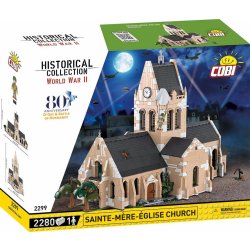 COBI 2299 World War II Francouzský kostel Sainte-Mére-Église den D 1944