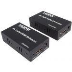 PremiumCord 4K HDMI extender na 100m přes jeden kabel Cat5e/Cat6 khext100-2