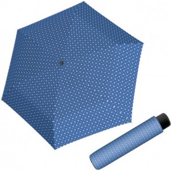 Derby Micro Alu Dots deštník dámský skládací modrý