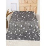 MKLuzkoviny.cz deka mikroplyš Exclusive Stromečky šedé 150x200 – Zboží Dáma