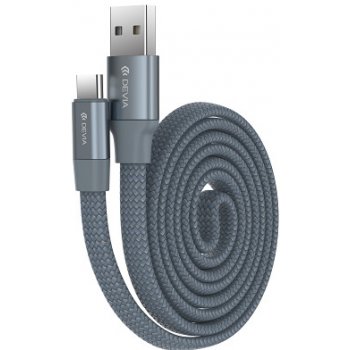 Devia 005404 Y1 micro USB Typ-C, 0,8m, šedý