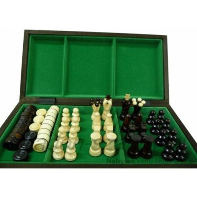 Desková hra, dřevěné šachy plus dáma malé 165A mad – Hledejceny.cz