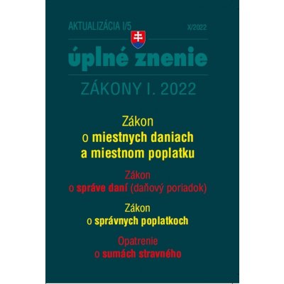 Aktualizácia I/5 / 2022 - daňové a účtovné zákony - Poradca s.r.o. – Zboží Mobilmania