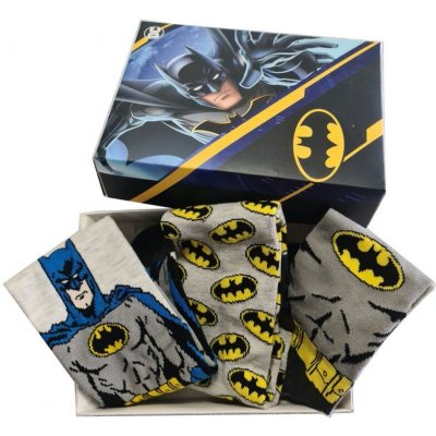 Cerda ponožky Batman Sada 3 párů Šedá
