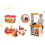 Smoby Set kuchyňka Bon Appétit Chef s lednicí a kávovarem a set hamburgerů 100% Chef – Hledejceny.cz