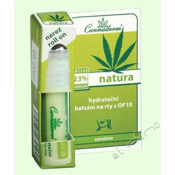 Cannaderm Natura Hydratační balzám na rty SPF10 5 ml