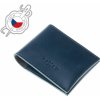 Peněženka Fixed Kožená z pravé hovězí kůže modrá FIXW-SMMW2-BL