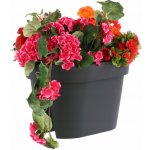 květináč LOFLY RAILING na zábradlí plastový 40 cm – HobbyKompas.cz