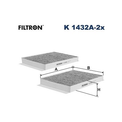 Filtr, vzduch v interiéru FILTRON K 1432A-2x – Hledejceny.cz