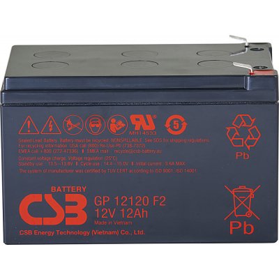 CSB 12V 12Ah GP12120 F2 – Zboží Živě