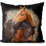 Impar Polštář Dva koně 40x40 – Zboží Dáma