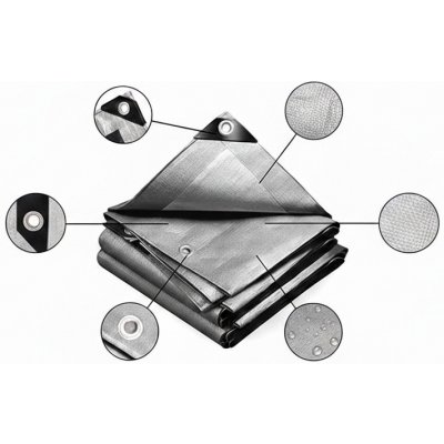 Bradas Krycí plachta 260g/m² Extra silná 5x6 m – Hledejceny.cz