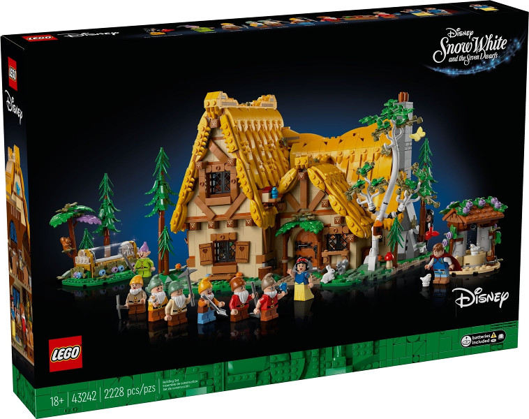 LEGO® Disney Princess™ 43242 Chaloupka Sněhurky a sedmi trpaslíků