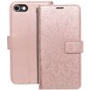 Pouzdro a kryt na mobilní telefon Apple FORCELL obal na Apple iPhone 7 8 SE 2020 SE 2022 mandala rose gold - Forcell MEZZO Book