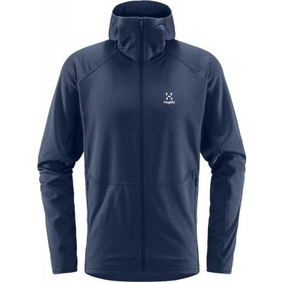 Haglöfs mikina Skuta hood tmavě modrá – Zboží Mobilmania