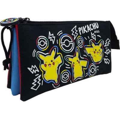 CyP Brands Pokémon Pikachu tři kapsy – Zboží Mobilmania