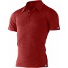 Pánské sportovní tričko Lasting pánská merino polo košile Eliot červená