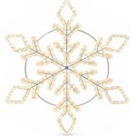 DECOLED LED světelná vločka závěsná 80 cm teple bílá – Hledejceny.cz