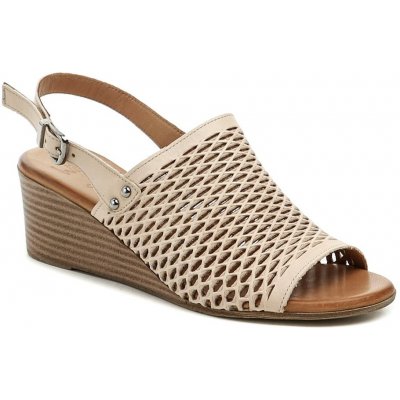 Wild 037738D béžová dámská letní obuv na klínku – Hledejceny.cz