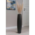 eshop-kvetinace.cz Vysoká váza VERTIGA, sklolaminát, výška 80 cm, černý mat – Zboží Dáma