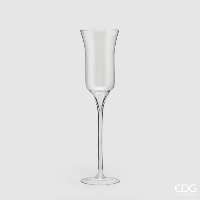 Skleněná váza Nida ve tvaru tulipánu na dlouhé noze, 60x15 cm – Hledejceny.cz