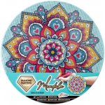 Grafix Diamantový obrázek Mandala tyrkysová 30 cm na plátně – Hledejceny.cz