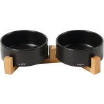 M-Pets Opera Keramické misky v bambusovém podstavci 2 × 350 ml – Sleviste.cz