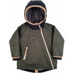 Little Things softshellová bunda se šikmým zipem tmavě zelená – Zboží Dáma