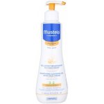 Mustela Bébé Dry Skin výživný čisticí gel s obsahem ochranného krému obnovující kožní bariéru pro děti od narození Hair & Body 300 ml – Zboží Dáma