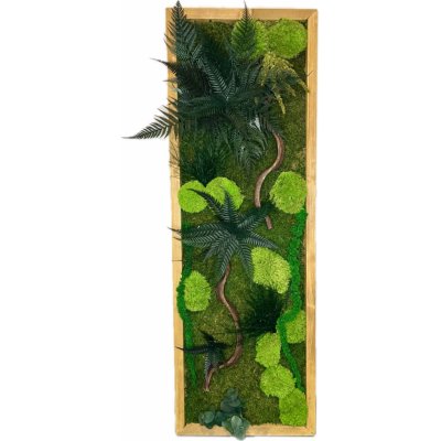Mechový obraz s rostlinami 3D Druh rámu: 30x30cm – Zboží Dáma