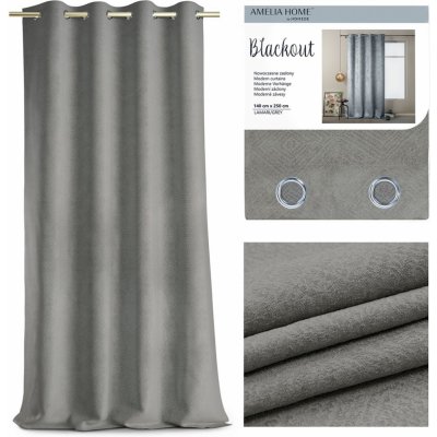 Závěs AmeliaHome Blackout Lamari šedý, velikost 140x250 – Zboží Mobilmania