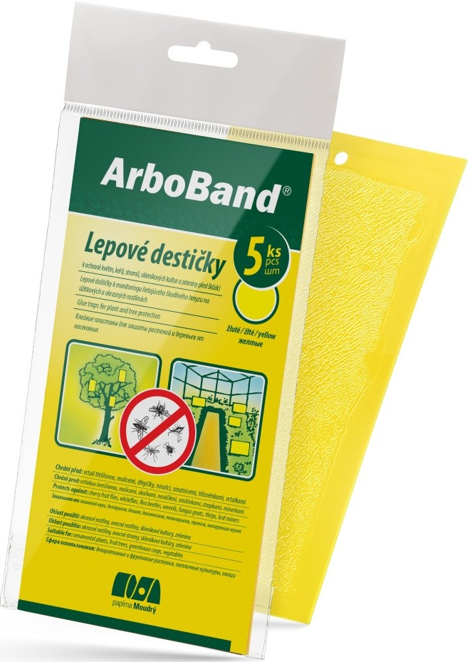 AgroBio PM Lepové desky žluté ArboBand 5 ks