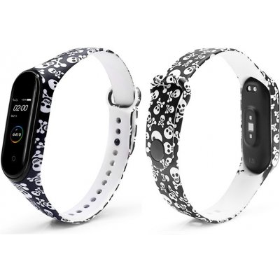 Xiaomi Mi Band 3/4 náhradní náramek Lebky MBSCZ-IMG4LBK – Hledejceny.cz