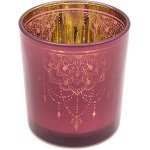 Skleněný svícen na svíčky - Mandala – Hledejceny.cz