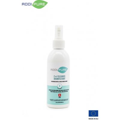 ADDIPURE ADDIPURE 2in1 Cleaner Disinfectant, 300ml láhev oblého tvaru s rozprašovačem na prst. Intenzivní a rychlý účinek proti bakteriím, choroboplodným zárodkům, virům a plísním. – Zboží Mobilmania