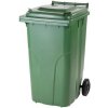 Popelnice Meva popelnice s víkem, plastová, zelená, 240 l MT0005-2