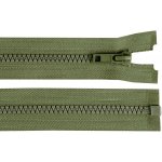 Kostěný zip dělitelný, délka 45 cm - khaki – Hledejceny.cz