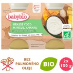 Babybio Brassé z kokosového mléka mango ananas 2 x 130 g – Zboží Mobilmania