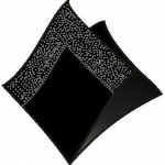 Mazurek Ubrousek černý 50ks dvouvrstvý 33x33cm – Zboží Dáma