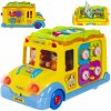 Interaktivní hračky Huile Toys multifunkční školní autobus se zvířátky a zvuky